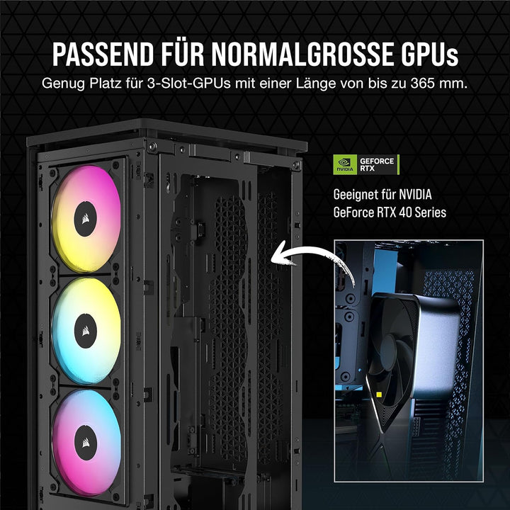Corsair iCUE 2000D RGB Airflow PC-Gehäuse Mini ITX – Form Mini-ITX – Platten aus Stahl – 3 x Slim AF