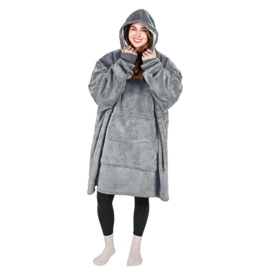 Catalonia Classy Oversized Sherpa Hoodie Decke, grosses Kapuzen-Sweatshirt für Frauen, weiche gemütl