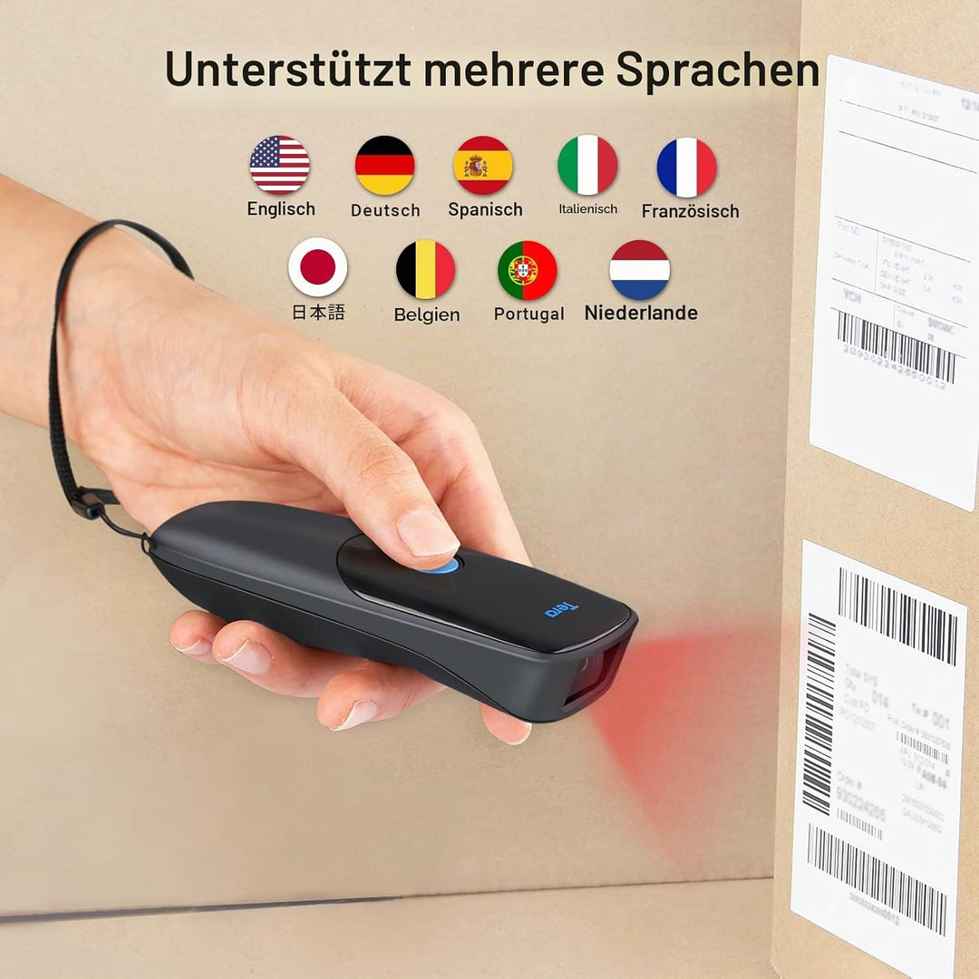 Tera Pro Series 2D QR 3-in-1 Portable Mini Barcode Scanner Bluetooth &amp; USB Cable &amp; 2.4G Wireless wit