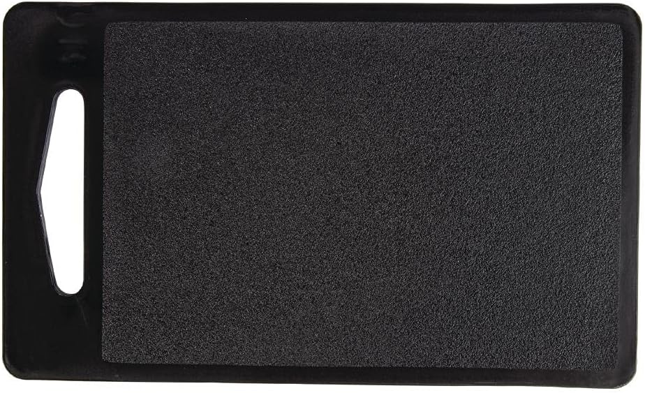 Hygiplas Bar Schneidebrett Schwarz 255mm - Schneidebrett mit griffigen Griffen und einfach zu reinig
