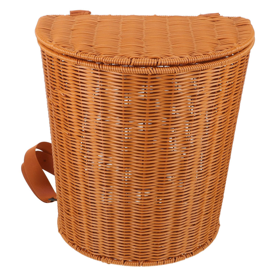 TOYANDONA Rattan-Outdoor-Rucksack: Geflochtener Weidenkorb mit verstellbaren Riemen für die Teeernte