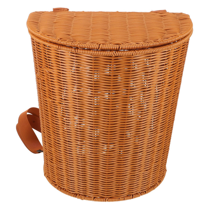 TOYANDONA Rattan-Outdoor-Rucksack: Geflochtener Weidenkorb mit verstellbaren Riemen für die Teeernte