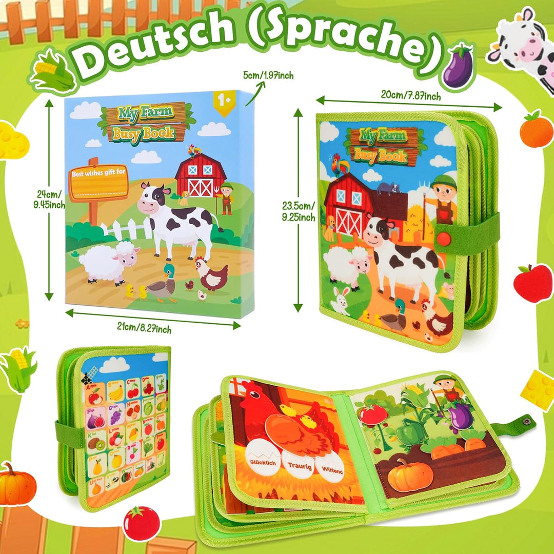 Busy Board Spielzeug ab 1 2 3 Jahre Junge: Geschenk Junge Mädchen 1-2-3-4 Jahre Montessori Kinderspi