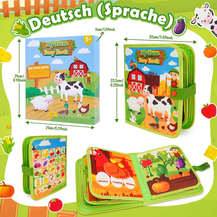 Busy Board Spielzeug ab 1 2 3 Jahre Junge: Geschenk Junge Mädchen 1-2-3-4 Jahre Montessori Kinderspi