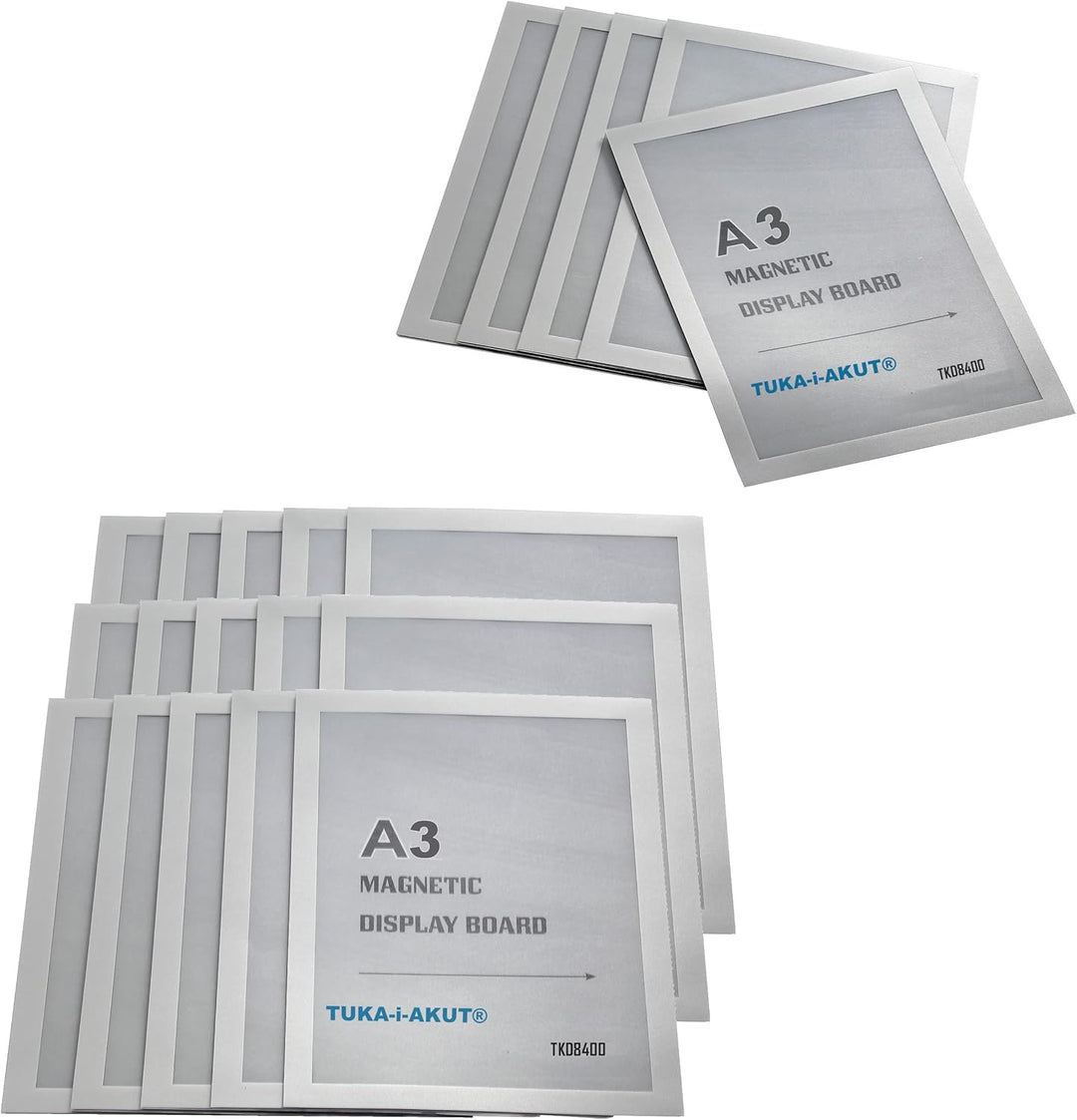 TUKA-i-AKUT 20st. A3 Info-Rahmen Selbstklebend mit Magnetverschluss, Einstecktasche Infotasche Blatt