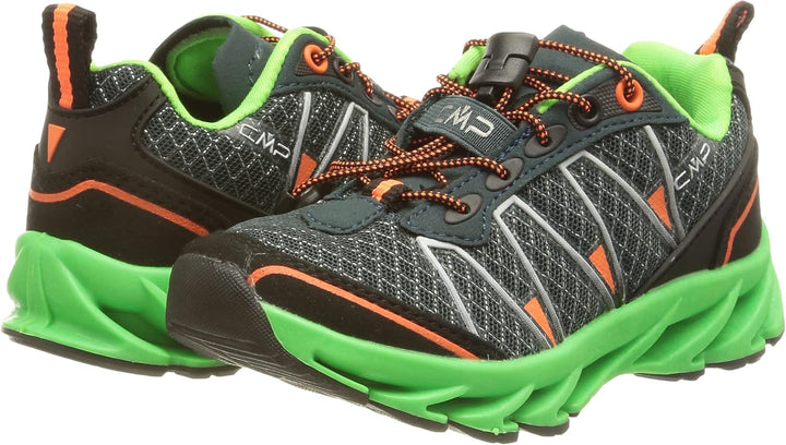 CMP Unisex Kinder Kids Altak Trail Shoe 2.0 Sportschuhe 25 EU Benzingrün Orange Petrol Flash Orange,