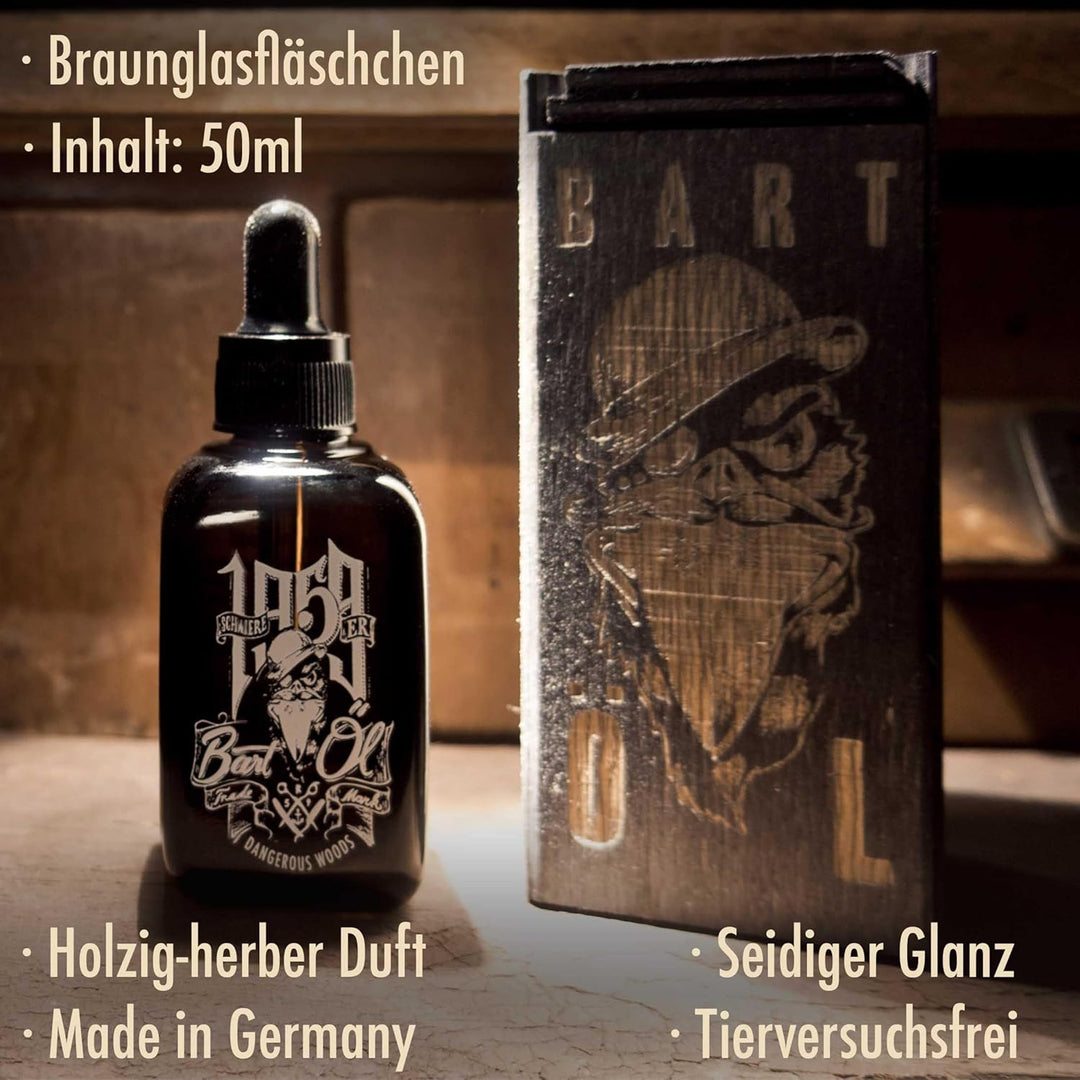 Rumble59 - Schmiere - Bartöl Dangerous Woods, 50ml - Holz Holz 50 ml (1er Pack), Holz 50 ml (1er Pac