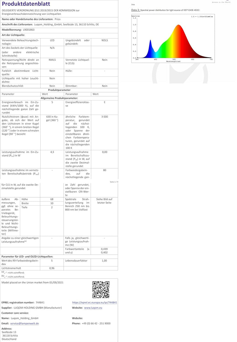 Lucande LED Wandleuchte, Wandlampe Innen &