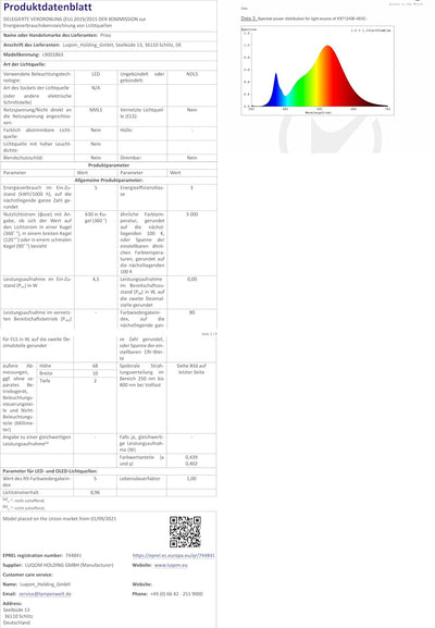 Lucande LED Pendelleuchte höhenverstellbar, dimmbar per Wandschalter, Esstisch Hängelampe 120 cm, 6x