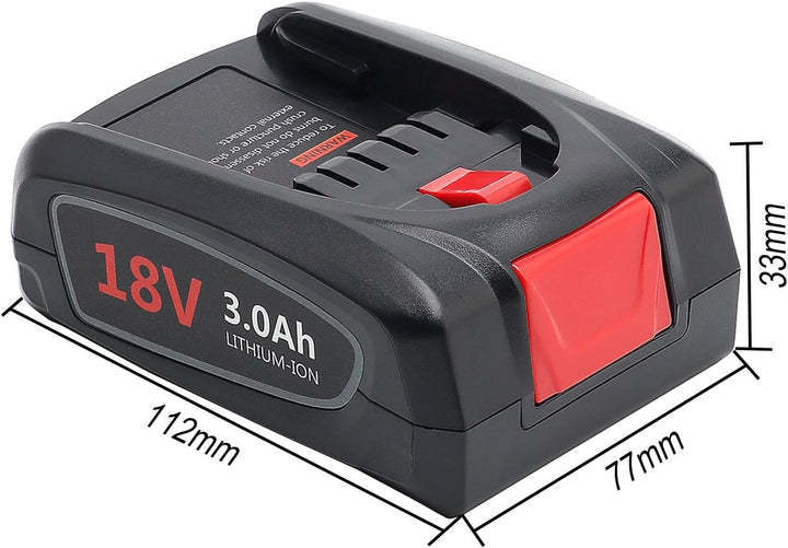 Wiederaufladbarer Lithium-Akku – Ionen, Ersatz für Bosch 18 V, 3,0 Ah, kompatibel mit Bosch Tool bat