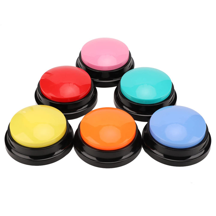 Annadue Learning Resources – 6 Stück Buzzer mit Aufnahmefunktion, Answer Buzzers, Kommunikationstast