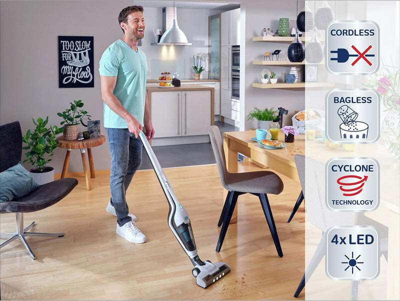 Leifheit Powervac 2-in-1 Staubsauger 16 V 1011927, Standard, Único