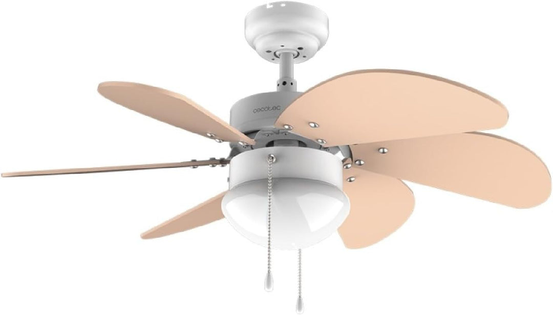 Cecotec Deckenventilator EnergySilence 3600 Vision Orange, 50 W, Durchmesser 92 cm, Lampe, 3 Geschwi