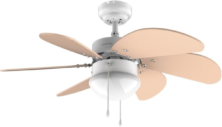 Cecotec Deckenventilator EnergySilence 3600 Vision Orange, 50 W, Durchmesser 92 cm, Lampe, 3 Geschwi