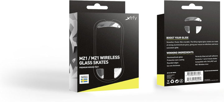 Xtrfy Glass Skates, Selbstklebende Mausfüsse, Passend für MZ1/MZ1 Wireless Xtrfy MZ1 RGB/MZ1 Wireles