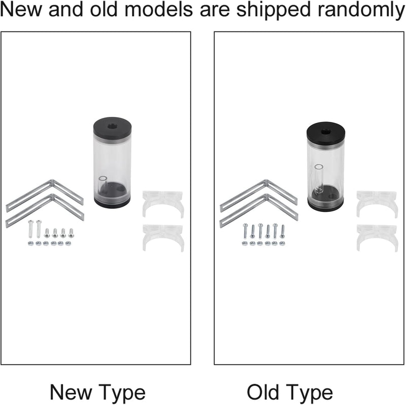 Cuifati Kühlbehälter, PC-Computer Flüssigwasserkühlung Ra/Diator Acrylzylinder Wasserbehälter Tank K