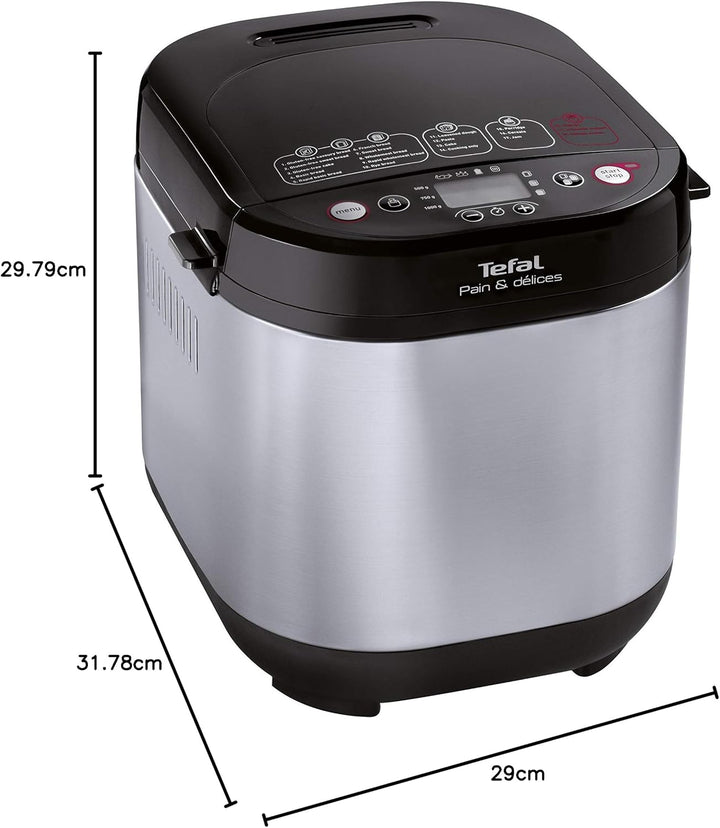 Tefal PF240E Pain & Délices Brotbackautomat | 20 automatische Programme | 3 Brotgrössen und Bräunung