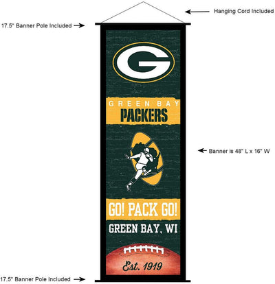 Green Bay Packers Banner und Schriftrollschild