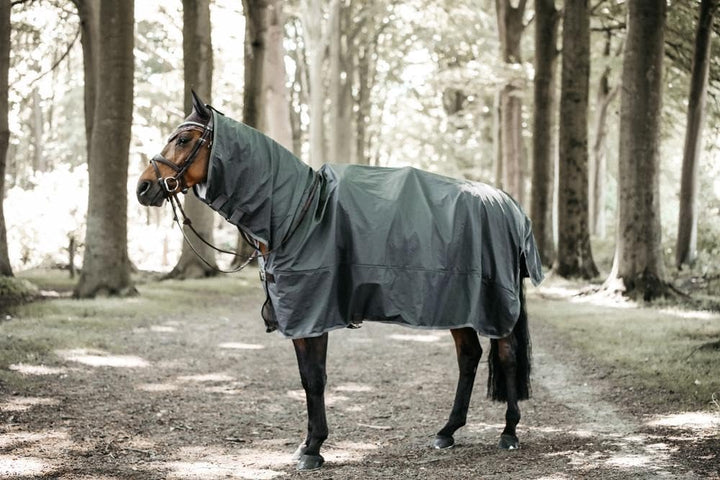 Kentucky Horsewear Horse Rain Coat Regendecke, Grösse:125-140, Farbe:grau 125-140 grau, 125-140 grau