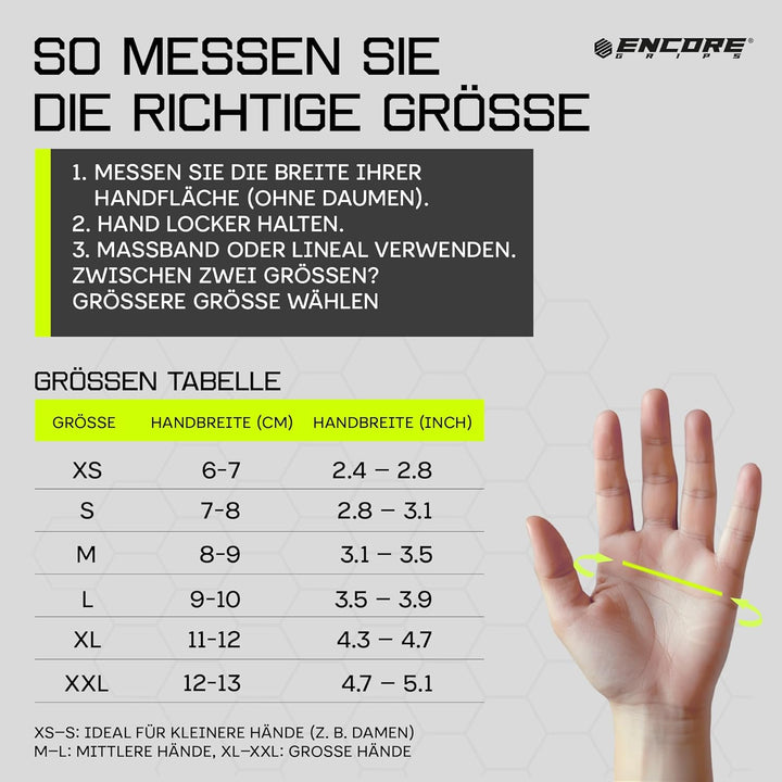 Griffpolster Kraftsport Herren & Damen – Fitness Handschuhe Alternative offen, 3D Gummi Antirutschfl