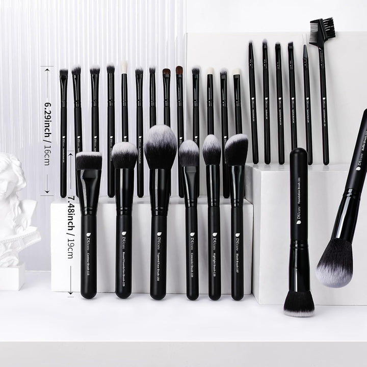DUcare Pinselset Makeup 27 Stücke Professional Make up Matte Premium Hair Kabuki Foundation Pinsel B