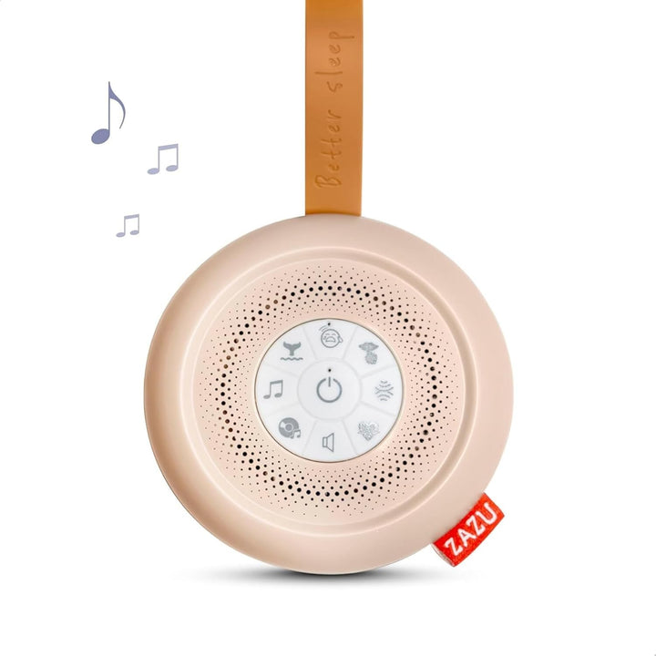 ZAZU Suzy Deluxe Einschlafhilfe für Babys – Geräuschmaschine mit 14 Sounds, Schreisensor, 20-Min-Tim