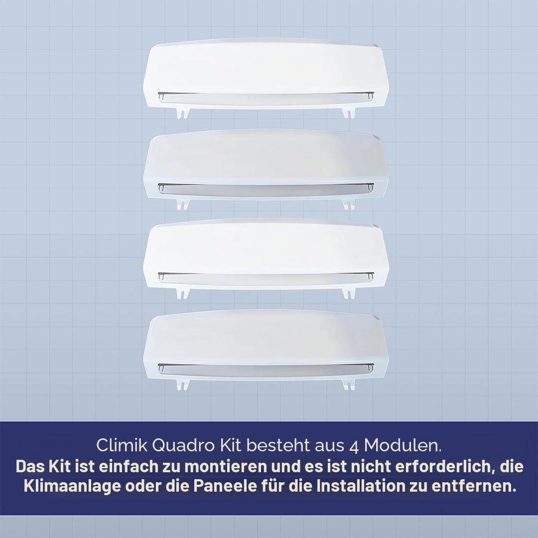 Set of 4 Wind deflectors for air conditioning cassette CLIMIK QUADRO Made in Italy