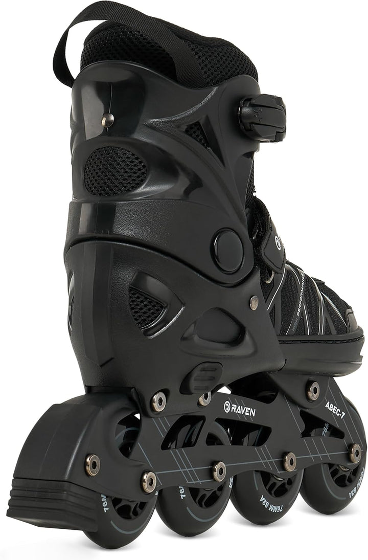Raven 2in1 Verstellbare Inlineskates-Eishockey Expert mit Triple-Vent-System, Carbon Abec7 Kugellage