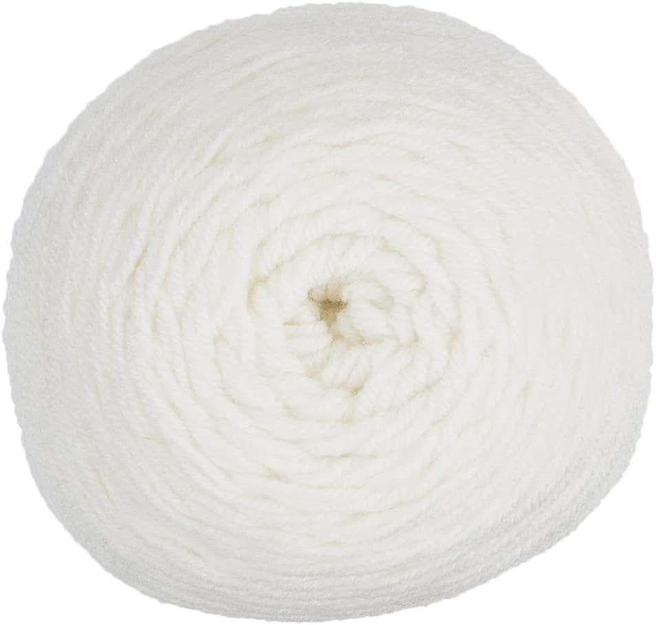 Red Heart E302C.0316P02 Super Saver Jumbo Garn, Acryl, Weiss (Soft White), 2 Count(Pack of 1) Weiss