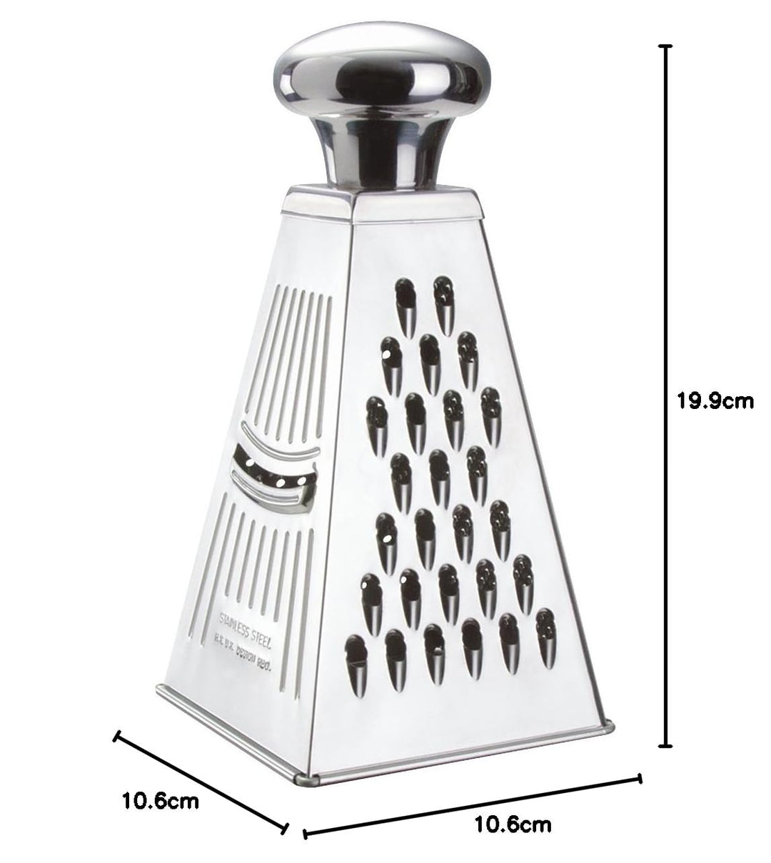 Küchenprofi Reibe-1004402800 Silber One Size | Grob-, Fein-, Kronenreibe, Gurkenhobel, rostfreier Ed