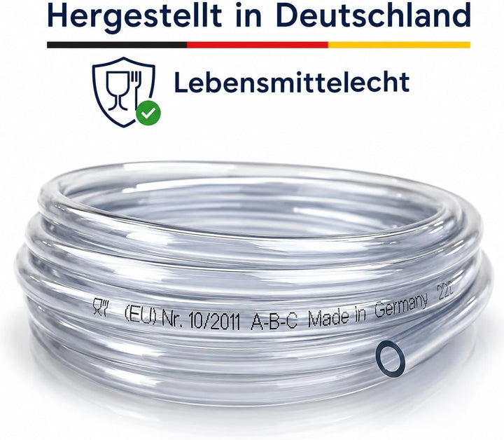 REHAU 25 Meter TOP Qualität Original PVC Schlauch Benzinschlauch,Wasserschlauch Luftschlauch ROLLENW