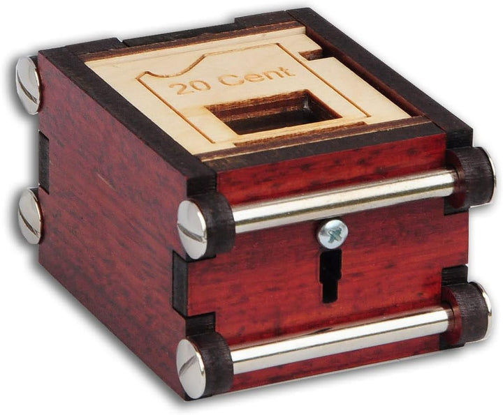 LOGICA GIOCHI 20 Cent Box - Geheime Holzkiste - Schwierigkeit 4/6 Extrem - Jean-Claude Constantin Pu