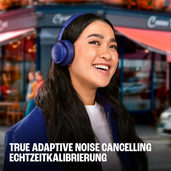 JBL Live 680NC Kabellose On‑Ear‑Kopfhörer mit Noise Cancelling, Weiss | Bluetooth 6.0, Personalisier