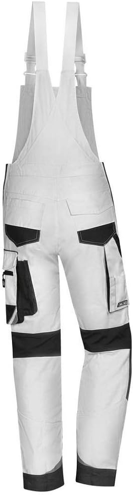 PKA Latzhose FLEXUOLUTION Arbeitslatzhose Baustelle BAU 24 Weiss/Anthrazit, 24 Weiß/Anthrazit