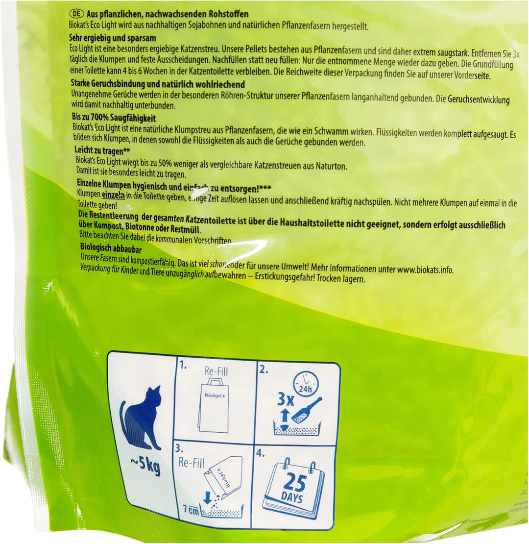 Biokat'S Pellet Katzenstreu Eco Light 5 Lt