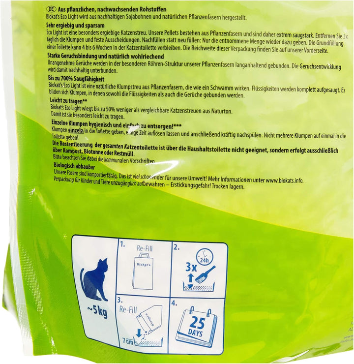 Biokat'S Pellet Katzenstreu Eco Light 5 Lt