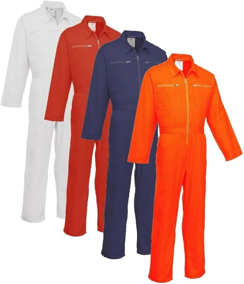 Portwest Baumwoll Overall, Grösse: M, Farbe: Orange, C811ORRM M Arancio, M Arancio