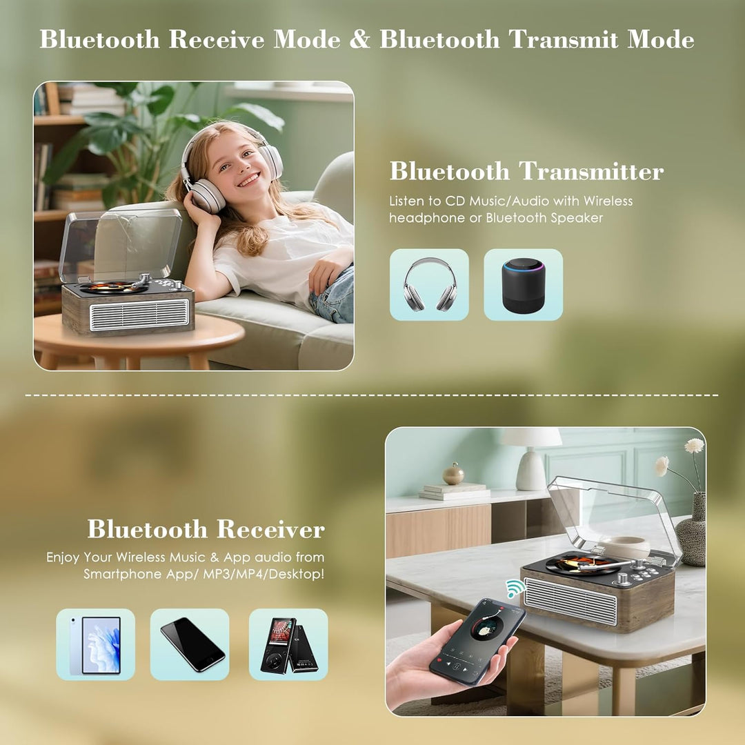 CD Player Tragbar Bluetooth: Kegaudio Radio mit CD-Player Tragbarer mit Lautsprecher Fernbedienung U