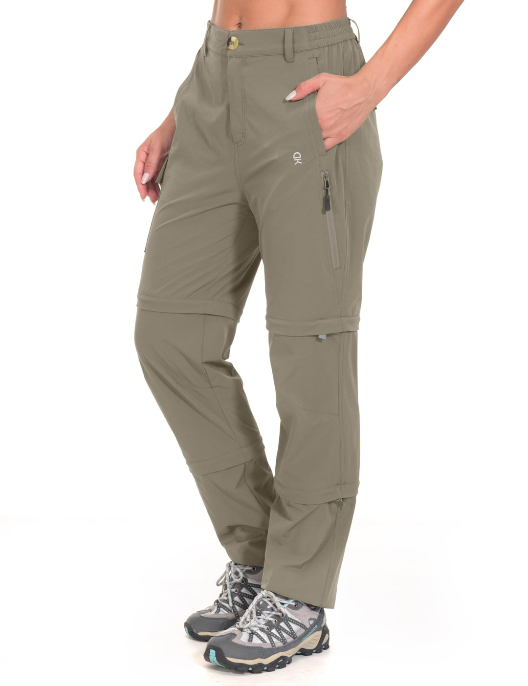 Little Donkey Andy Wanderhose Damen Zip Off Stretch Cabrio Softshellhose Schnell Trocknende mit Reis