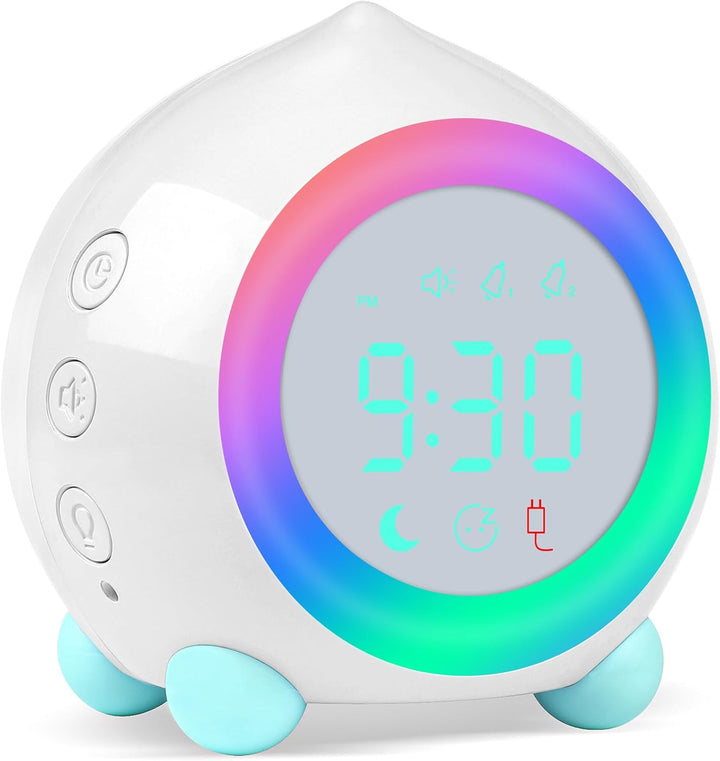 Ayybboo Kinderwecker Digitaler,Wecker Digital Sonnenaufgangssimulator Kinderwecker für Mädchen Junge
