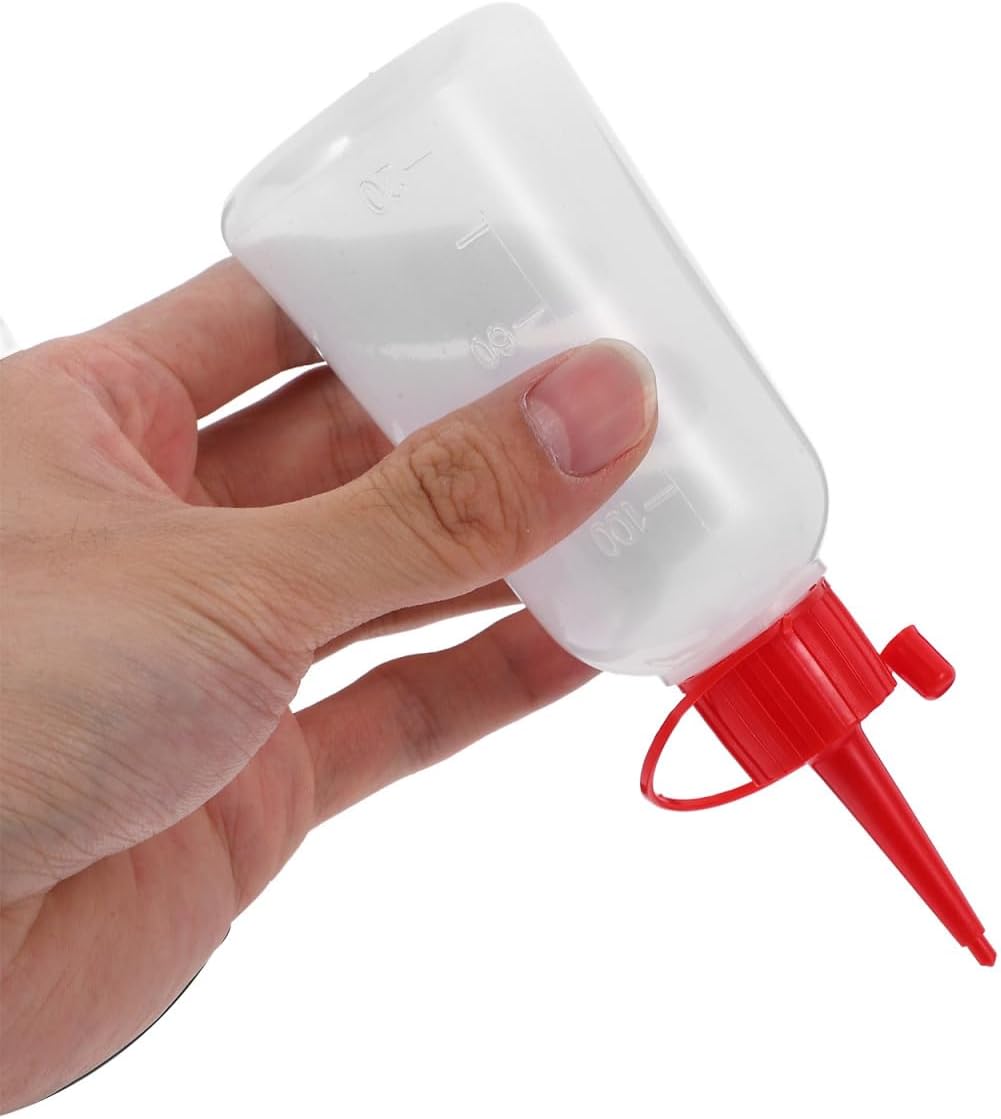 OSALADI 10st Plastikflasche Durchsichtige Leimflaschen Applikatorflasche Mit Schmaler Spitze Flasche