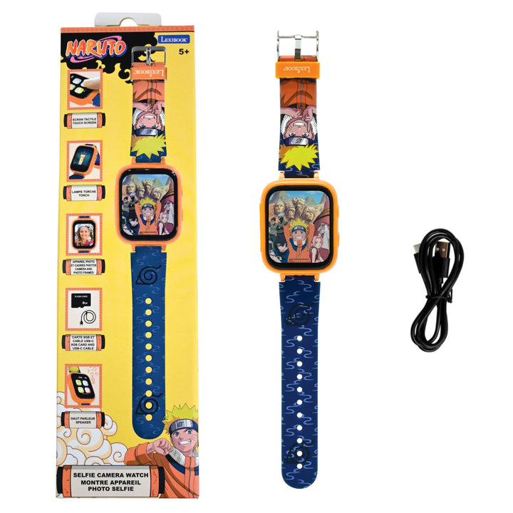 Lexibook, Naruto, Montre Appareil Photo Selfie, Écran Tactile HD, Appareil Photo 720p, Lecteur MP3,