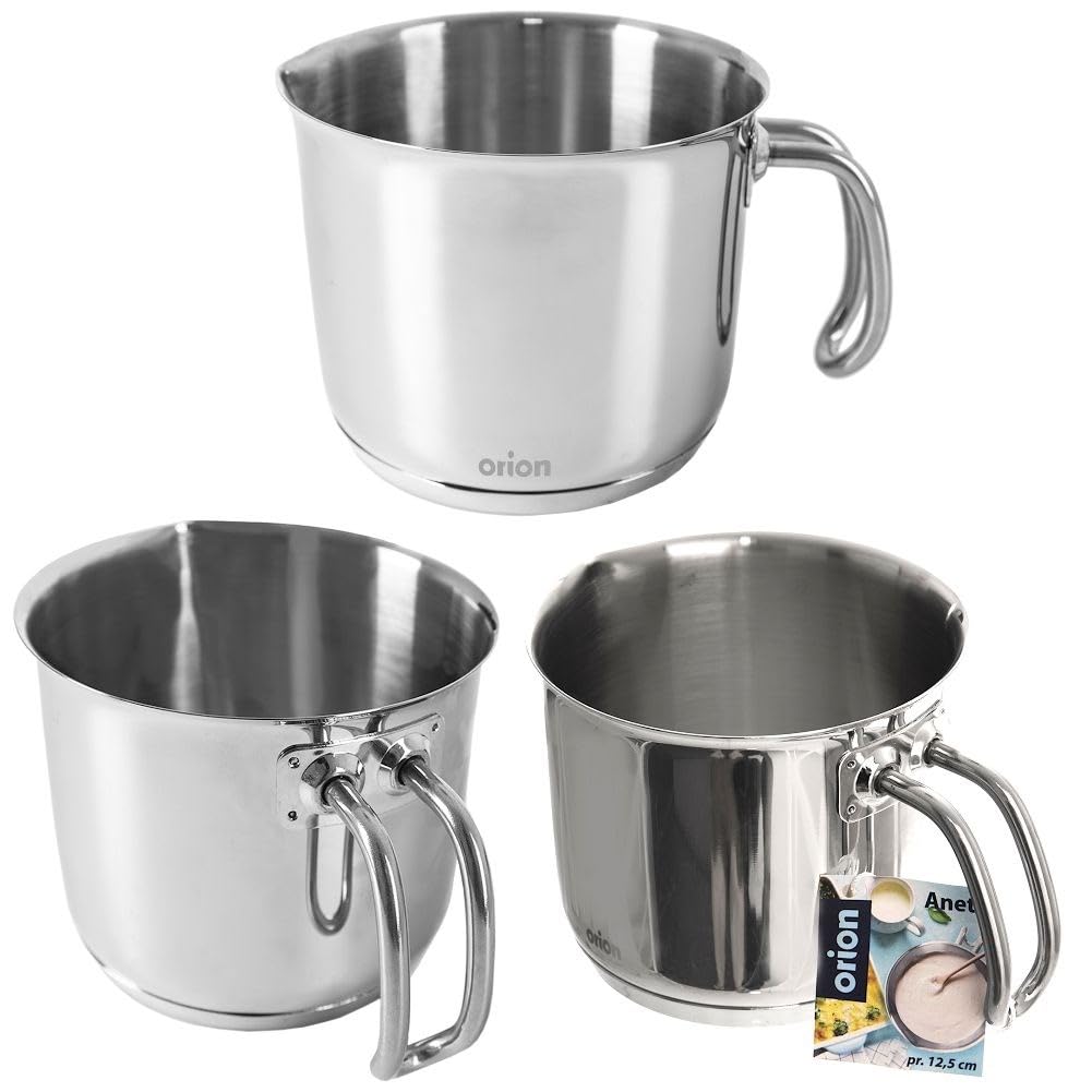 Kasserolle Topf Milchtopf Kochtopf aus Edelstahl 12,5 cm 1 L ANETT