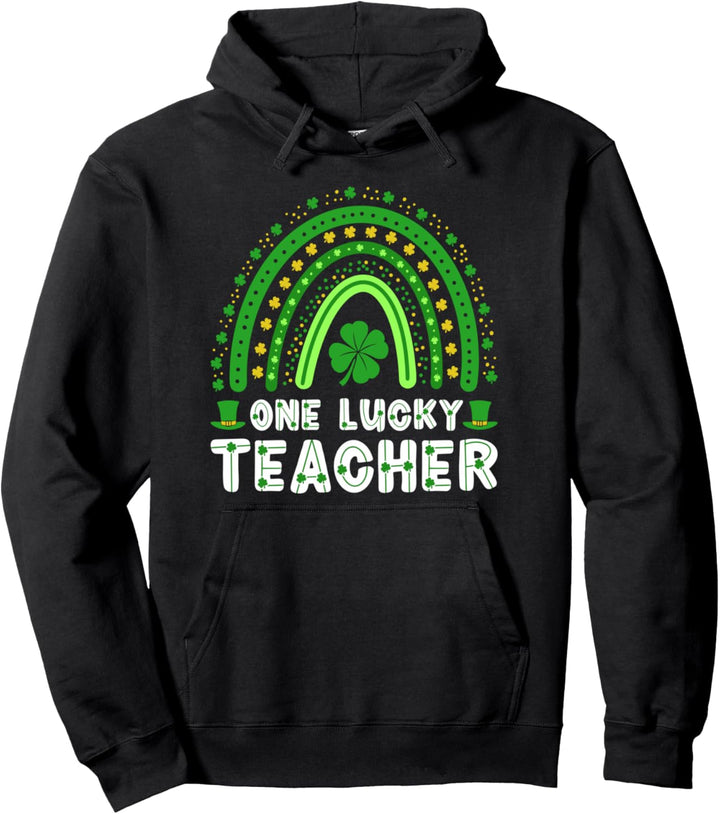 St. Patrick's Day One Lucky Teacher Irland Pullover Hoodie