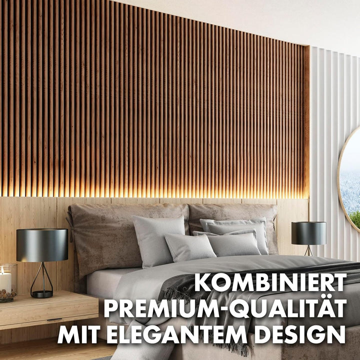 etm Akustikpaneele 60 x 60 cm, Wandpaneele mit Echtholzfurnier| Wandverkleidung | Akustikpaneel | Wa