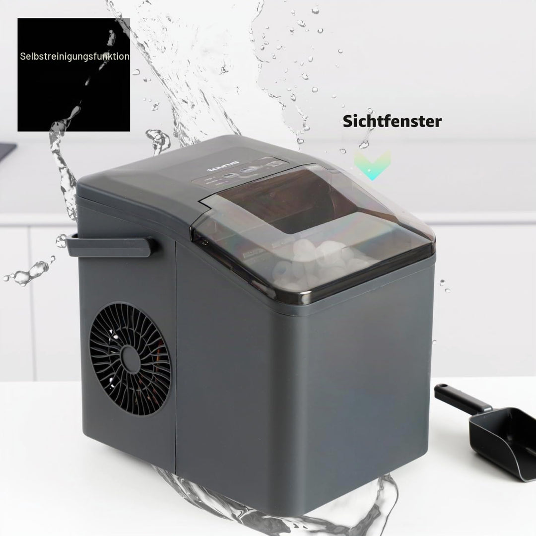 Taurus - Eiswürfelmaschine 130 W | 12 kg/24 h | 6 Min. | 2 Grössen (gross/klein) | ultraleise | Selb