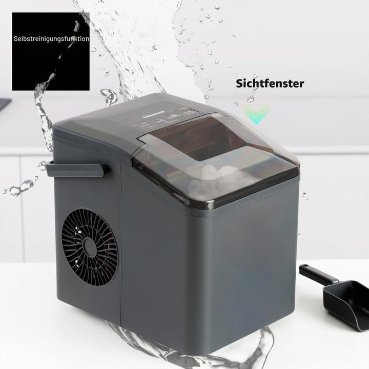 Taurus - Eiswürfelmaschine 130 W | 12 kg/24 h | 6 Min. | 2 Grössen (gross/klein) | ultraleise | Selb