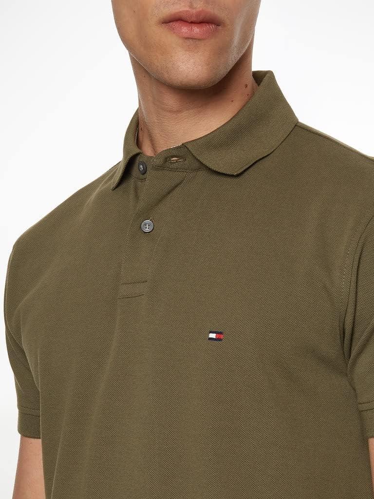 Tommy Hilfiger Herren Kurzarm Poloshirts L Khaki (Army Green), L Khaki (Army Green)