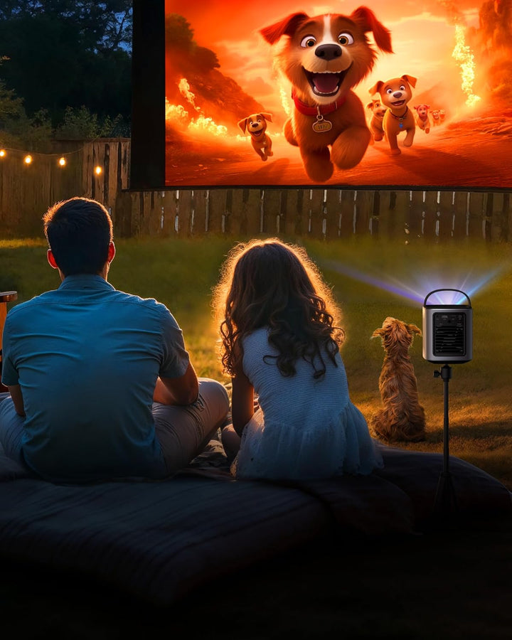 Nebula Anker Mars 3 Air Mini Beamer, 1080p, mit Google TV, Smart, WLAN Projektor, Tragbarer Projekto