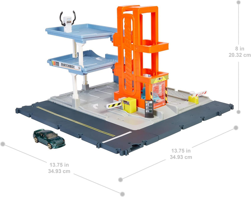 Matchbox HBL60 - Action Drivers Parkgarage Spielset mit 1 Fahrzeug, Spielzeug ab 3 Jahren